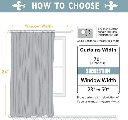 ChrisDowa Blackout Curtains 70 inches Wide - Image 5
