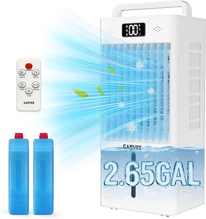 Portable Evaporative Air Cooler, 2.6Gal Touch Screen Cooler Fan - Image 6