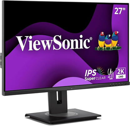 ViewSonic VG2748A-2K 27 Inch IPS QHD Ergonomic Monitor by ViewSonicCorporation