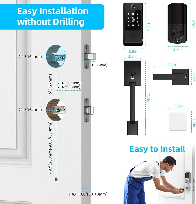 Miuedo WiFi Smart Locks for Front Door - Image 5