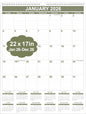 Large Calendar 2026 with Spiral Bound by Runtioval