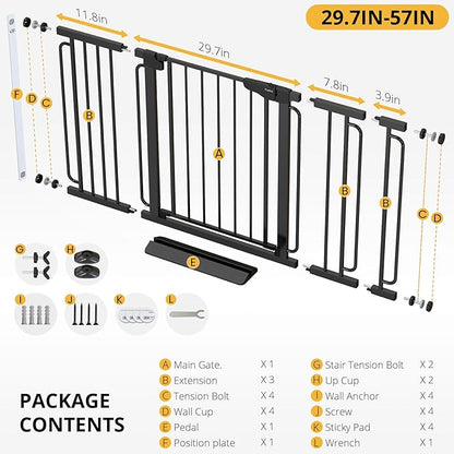 Cumbor 29.7-57" Extra Wide Baby Gate - Image 7