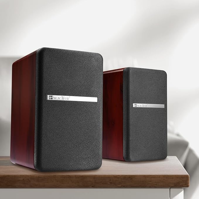 SINGING WOOD BT27 Active Powered Bluetooth Bookshelf Speakers - Image 2