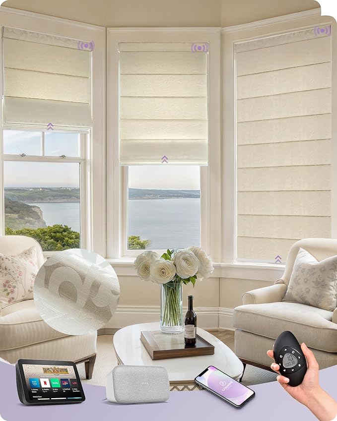 Graywind Smart Roman Shades Compatible by Graywindbeyondshading