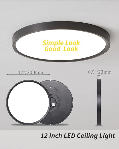 4Pack 12 Inch Remote Control Dimmable LED Flush Mount Ceiling Light Panel - Image 6