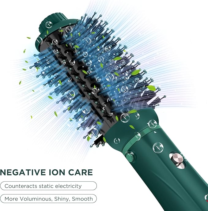 IG INGLAM Hair Dryer Brush, 4-in-1 Detachable Blow Dryer Brush, Ionic Diffuser - Image 4
