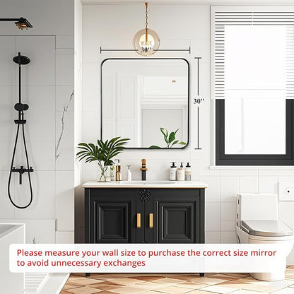 Fabuday Bathroom Mirror with Black Frame - Image 2