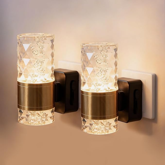 HSPRODGD Night Lights Plug into Wall, 2 Pack 3000K Dimmable LED Night Light by Unknown