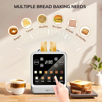 Keenstone Toaster 4 Slice, Digital Smart Toaster - Image 5