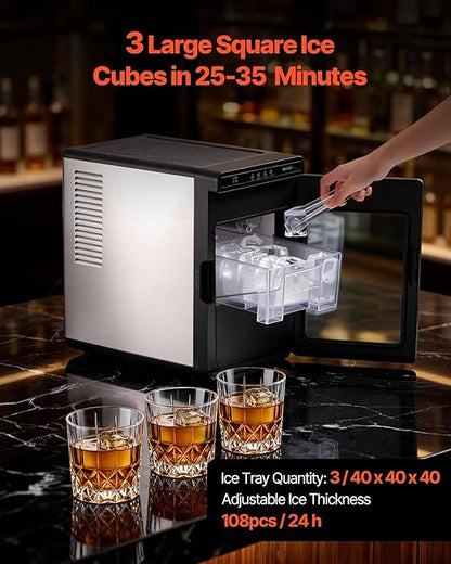 VEVOR Countertop Ice Maker, 22 lbs per Day, Self-Cleaning Portable Machine - Image 2