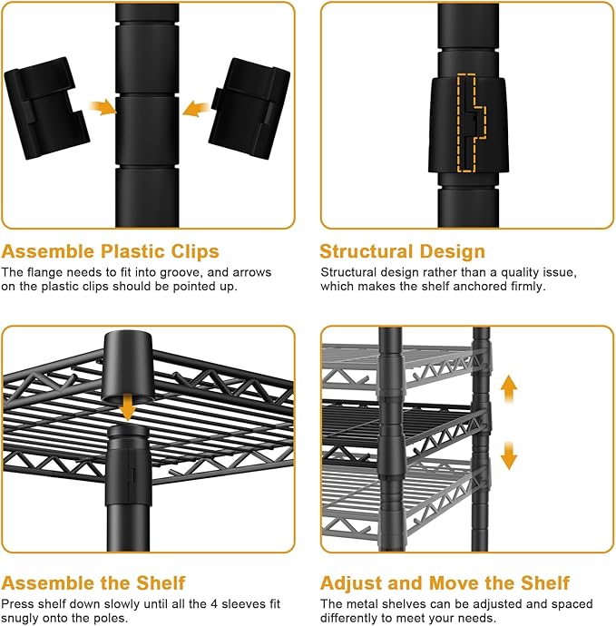 Ulif E7 Garment Rack, Heavy Duty Clothes Storage System - Image 7