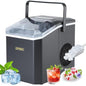Portable ice Machine: with Handle, with Cleaning Function, with Basket and Spoon by Unknown