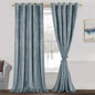 JIUZHEN Stone Blue Velvet Curtains by JIUZHEN