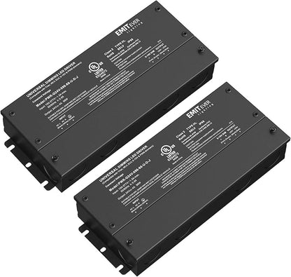 EMITEVER Dimmable Led Driver, 2 Packs 96W AC 110V-277V to DC 24V Transformer by EMITEVER
