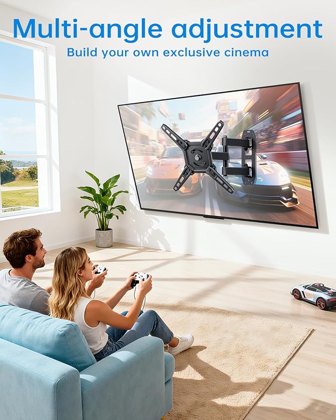 Full Motion Articulating Swivel TV Monitor Wall Mount Bracket - Image 7