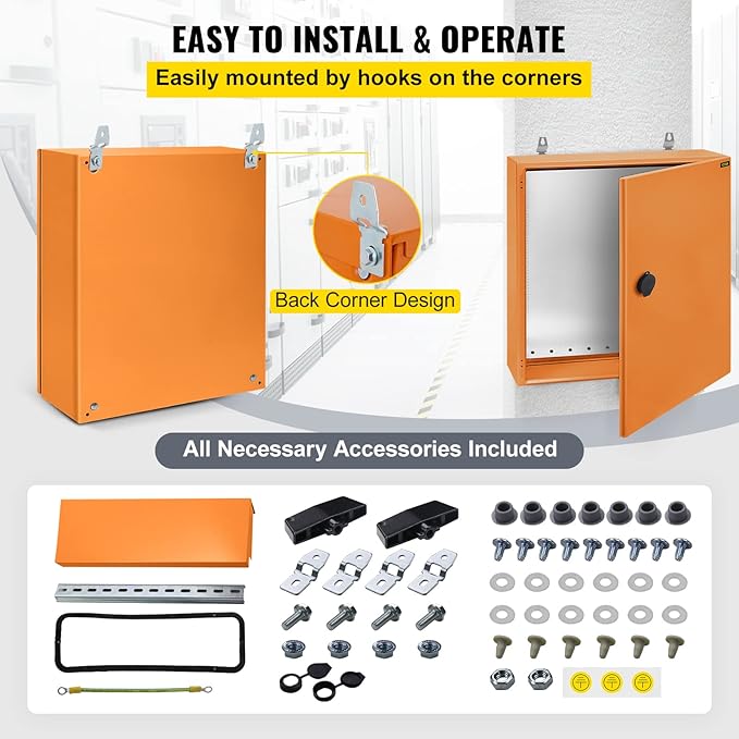 VEVOR Electrical Enclosure, NEMA 4 Outdoor Enclosure, IP65 Waterproof & - Image 6