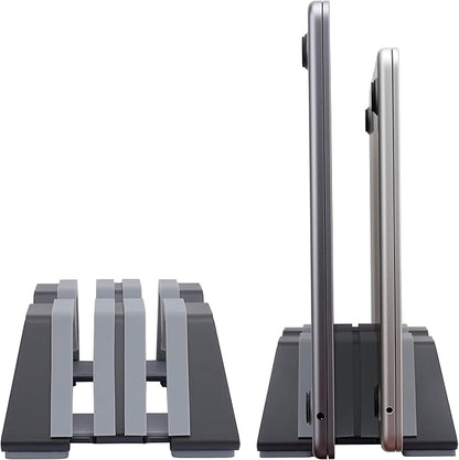 Adjustable Dual Vertical Laptop Stand by Psitek