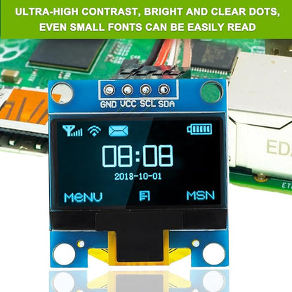 EPLZON 5 Pack 0.96 inch OLED IIC Display Module 128x64 Pixel Mini Self-Luminous - Image 6