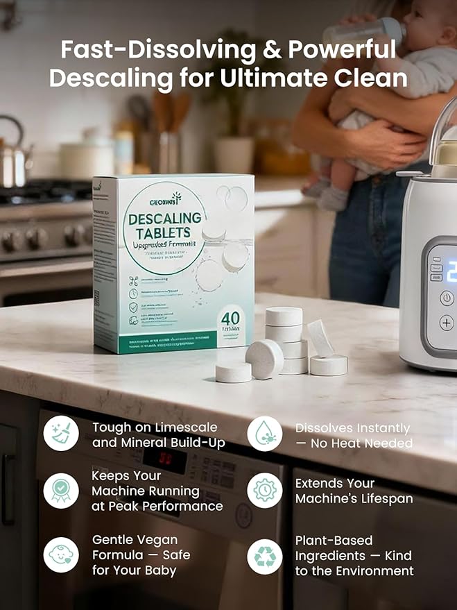 GROWNSY Descaling Tablets for Bottle Warmer & Sterilizer, Daily Essential - Image 8
