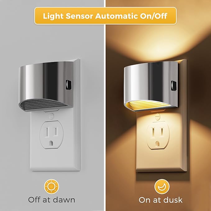 L LOHAS LED Night Lights Plug into Wall, Dimmable Night Light - Image 3