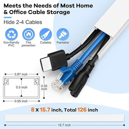 126in Cord Hider Kit, Wire Covers - Image 2