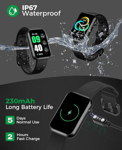 Smart Watch Fitness Tracker, 24/7 Heart Rate Spo2 Blood Pressure Monitor Sleep - Image 5