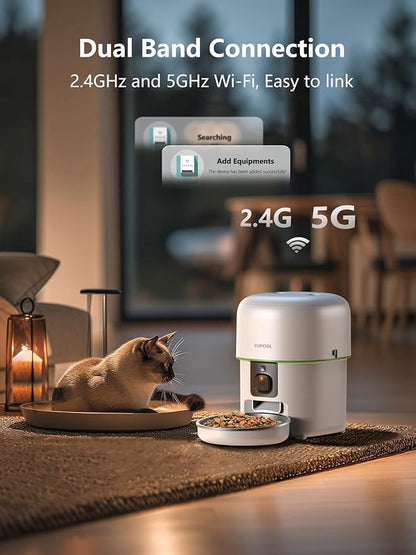 Automatic Cat Feeder with Camera - 5G WiFi Auto Cat Food Dispenser - Image 6