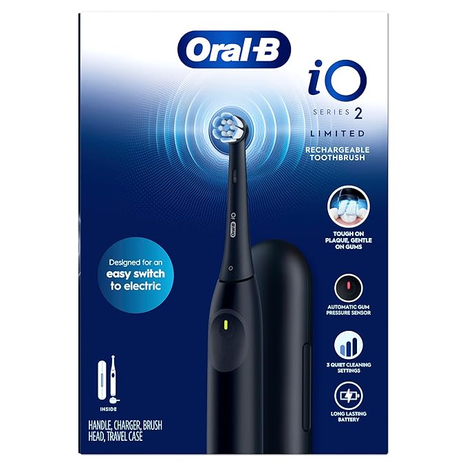 Oral-B iO Simple Clean Rechargeable Electric Powered Toothbrush, Night Black - Image 10