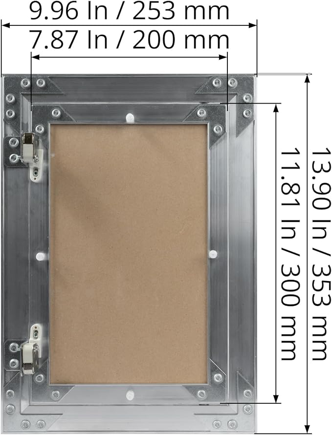 8" x 12" Inch Aluminum Drywall Access Panel - Image 6