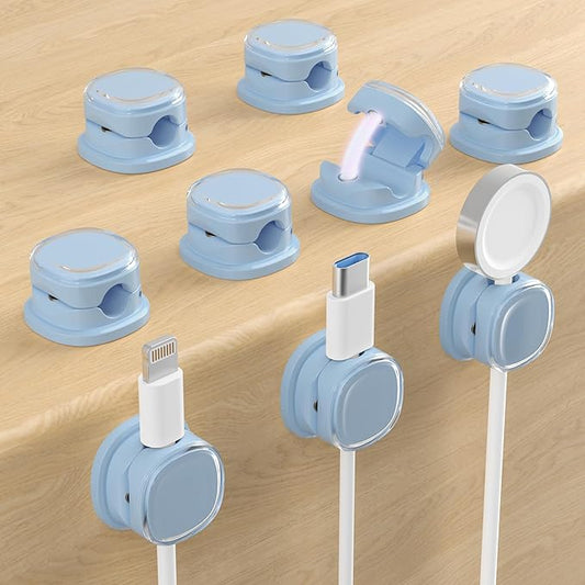 Magnetic Cable Clips, Adjustable Cord Holder Management, Adhesive Wire Keeper by COOCAT