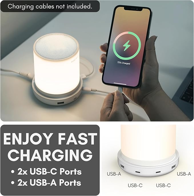 Macally Small Bedside Lamp - Image 3