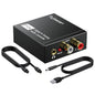 DAC 192KHz Digital to Analog Audio Converter, Optical to RCA Adapter by Digitconvert