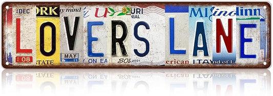 Vintage Lovers Lane Wall Decor Street Signs Home Bar Coffee Metal Tin Signs 16 by Unknown