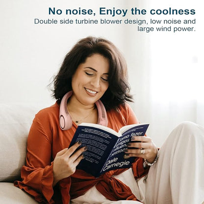 CIVPOWER Neck Fan: Portable Personal Neck Cooling Rechargeable Bladeless Fan - Image 8