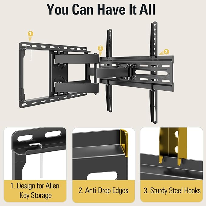 Mounting Dream TV Wall Mount for 32-65 Inch Television, Mount - Image 9