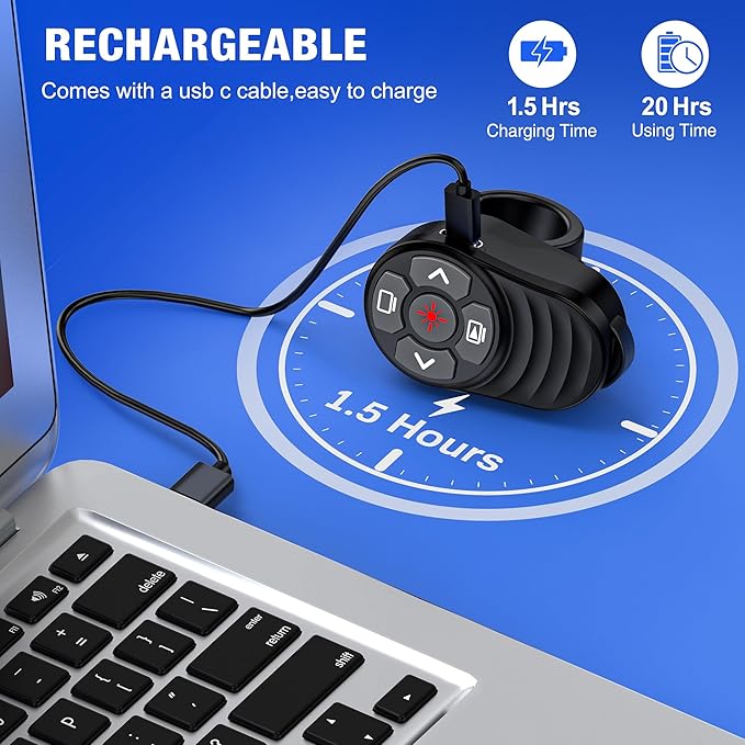 Dinofire USB Type C Wireless Presenter Remote Presentation Laser Pointer Finger - Image 3
