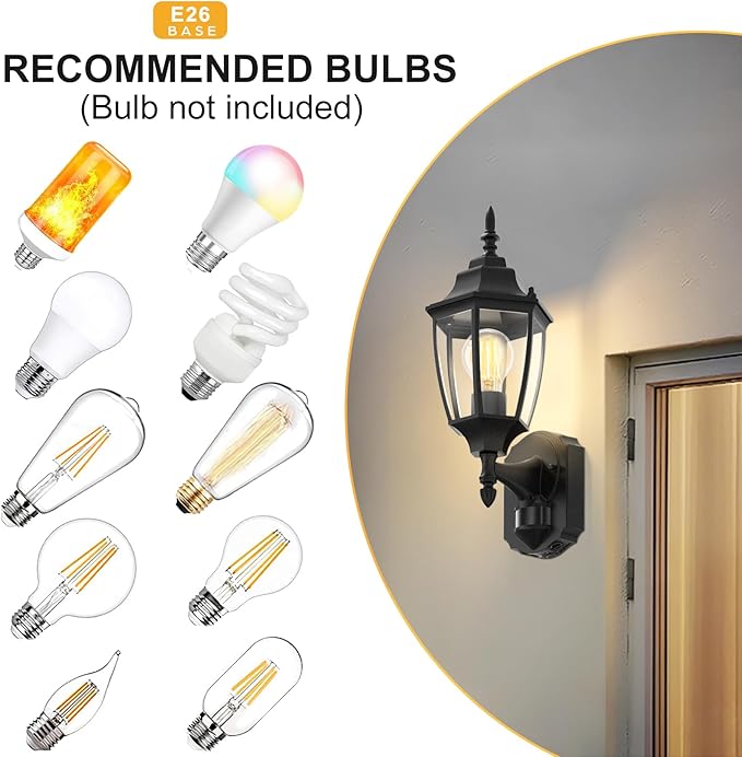 Lamomo Motion Sensor Outdoor Lights, Dusk to Dawn Outdoor Lighting, Exterior - Image 7