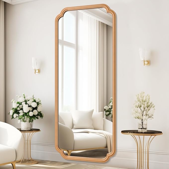 Natural Wood Framed Bathroom Mirror - Image 5