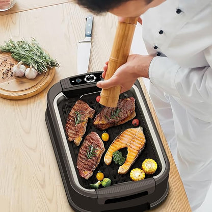 Indoor Smokeless Grill, Techwood 1500W Electric Indoor Grill - Image 7