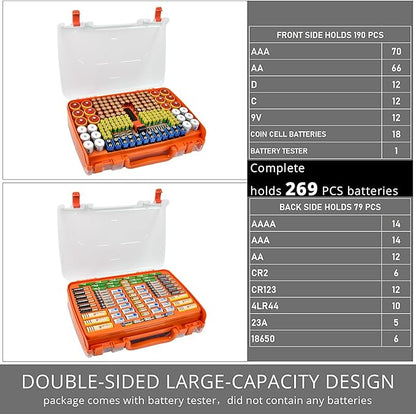 Battery Organizer Storage Holder Box Case - Image 3