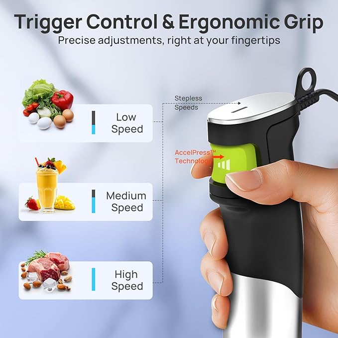 Consciot 7-in-1 Immersion Blender Handheld Max 1100W, Stick Emulsifier - Image 3