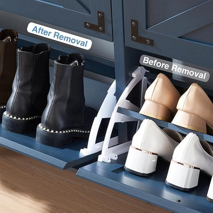 Shoe Storage Cabinet, Farmhouse Shoe Organizer - Image 5