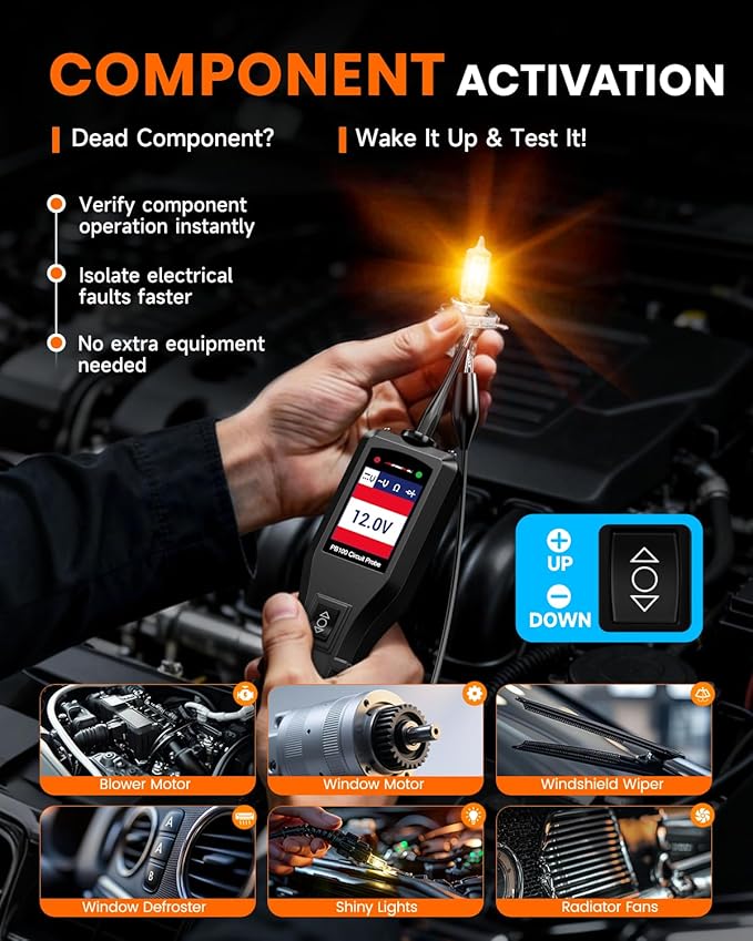 ANCEL PB100 Automotive Power Circuit Probe, 12-24 VDC Car Electrical System - Image 5