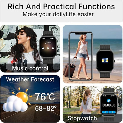 Smart Watch for Men Women Fitness: Waterproof Make Answer Call Running - Image 5