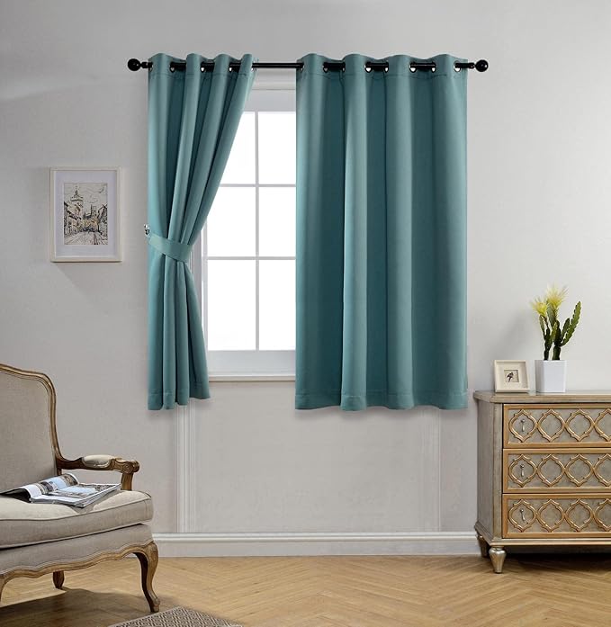 MIUCO Room Darkening Grommet Blackout Curtains - Image 2