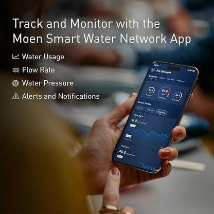 Moen Flo Smart Water Monitor and Automatic Shutoff Sensor, Wi-Fi Connected - Image 14