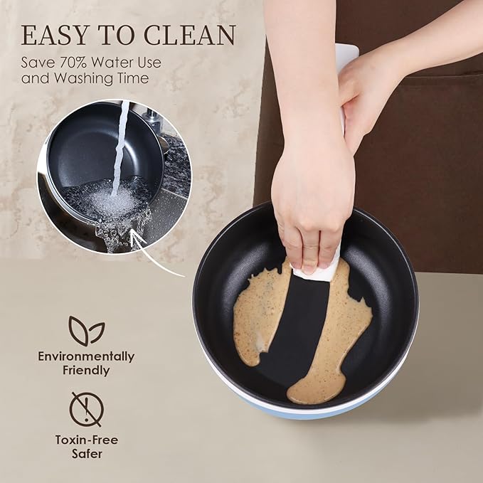 Audecook Hot Pot Electric, 1.7L Mini Electric Skillet Portable Nonstick Sauté - Image 5