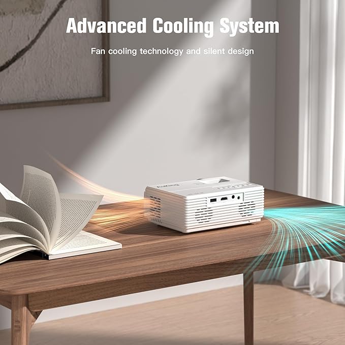 AuKing Projector, 2025 Upgraded Mini Projector, Full HD 1080P Home Theater - Image 4
