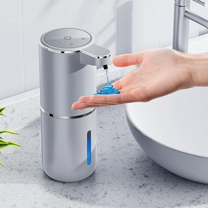 Amyzavls Automatic Liquid Soap Dispenser, 380ml Wall Mount Touchless 4 Gear by Amyzavls
