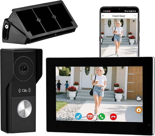 2 Wires Video Door Phone intercom doorbell System, 7 Inch Touch Screen Monitor by Unknown